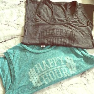 Happy Hour Athletic Crop and Tank Top Size XS